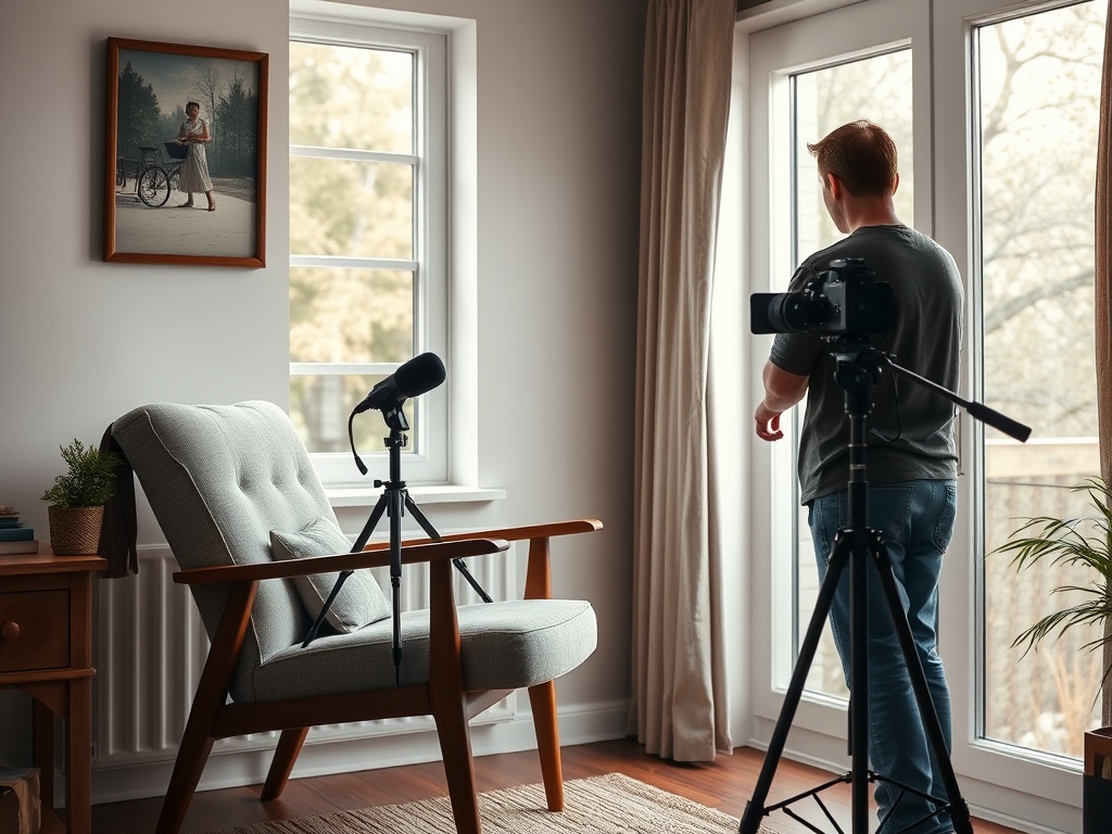 How to Start a Simple Home Interview Setup With Light, Sound, and B-Roll