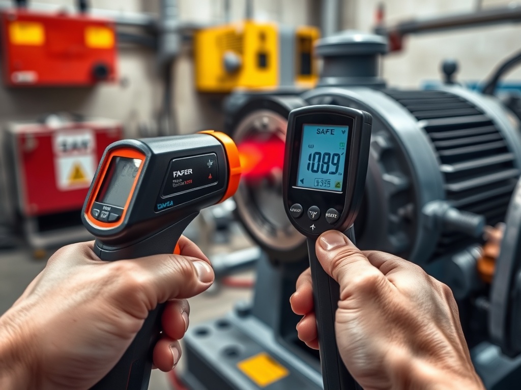 Infrared thermometers and cameras for building maintenance teams