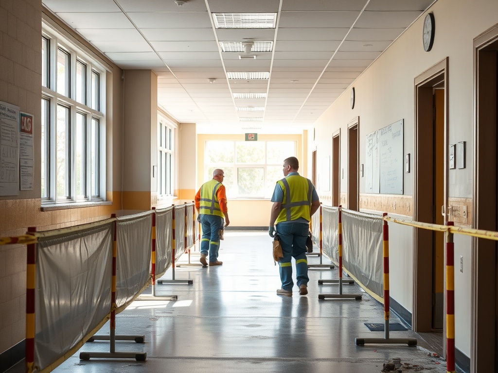 School construction schedules that minimize academic disruption